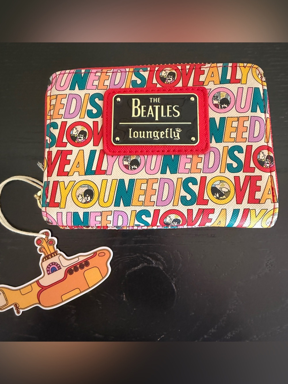 Loungefly Beatles Yellow Submarine Bi Fold Wallet NEW NWT Rock N Roll Billfold